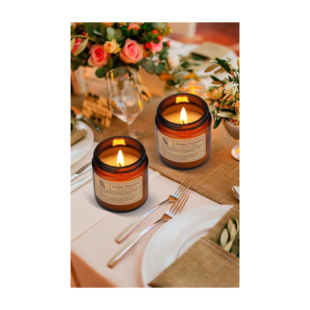 Soy Wax Scented Candle | Soothing White Tea Aroma