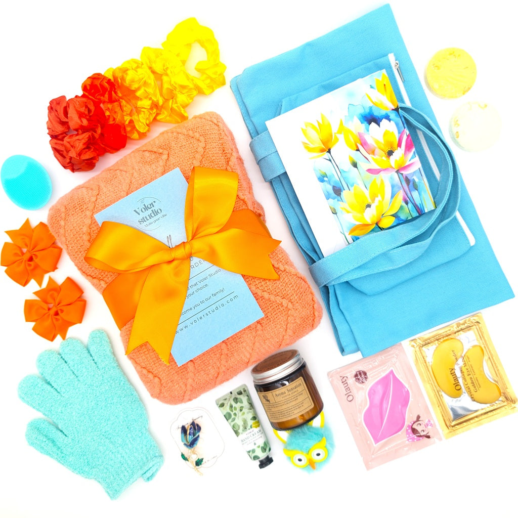 🍊 The "Tropical Sunset" Joy Gift Box ☀️ Mega Gift Box (23 Items)