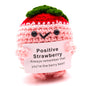 Velvet Pink Strawberry Positive Vibes Crochet Minis