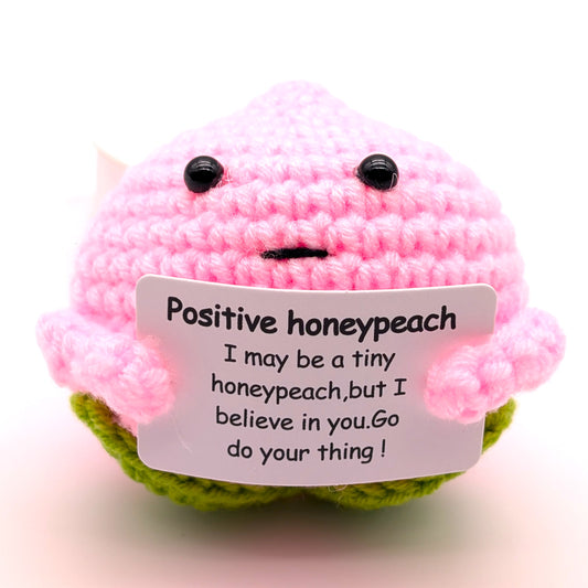 Velvet Honey Peach Positive Vibes Crochet Minis