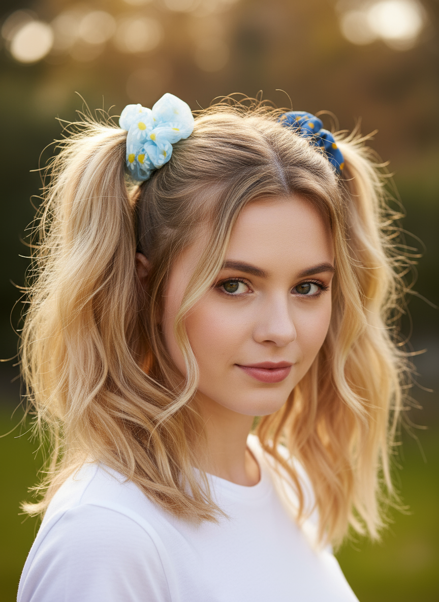 5-Pack Color Assortment Hair Elastics | Strong Non-Slip Ponytail Holders