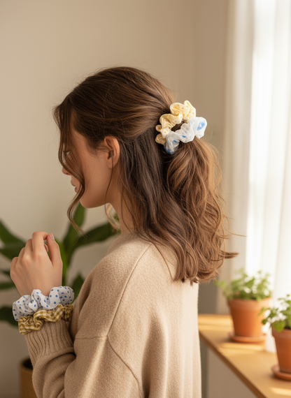 5-Pack Color Assortment Hair Elastics | Strong Non-Slip Ponytail Holders