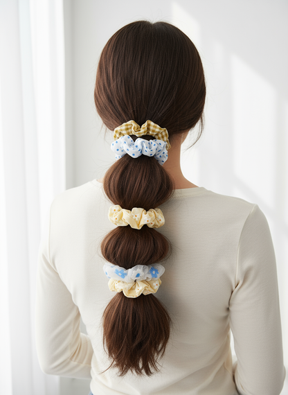 5-Pack Color Assortment Hair Elastics | Strong Non-Slip Ponytail Holders