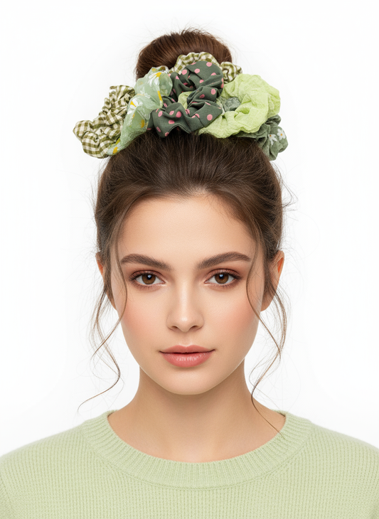 5-Pack Color Assortment Hair Elastics | Strong Non-Slip Ponytail Holders