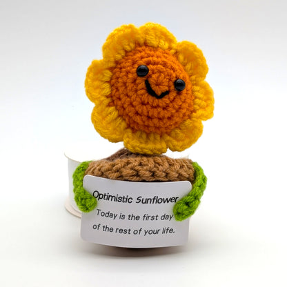 Potted Sunbeam Positive Vibes Crochet Minis
