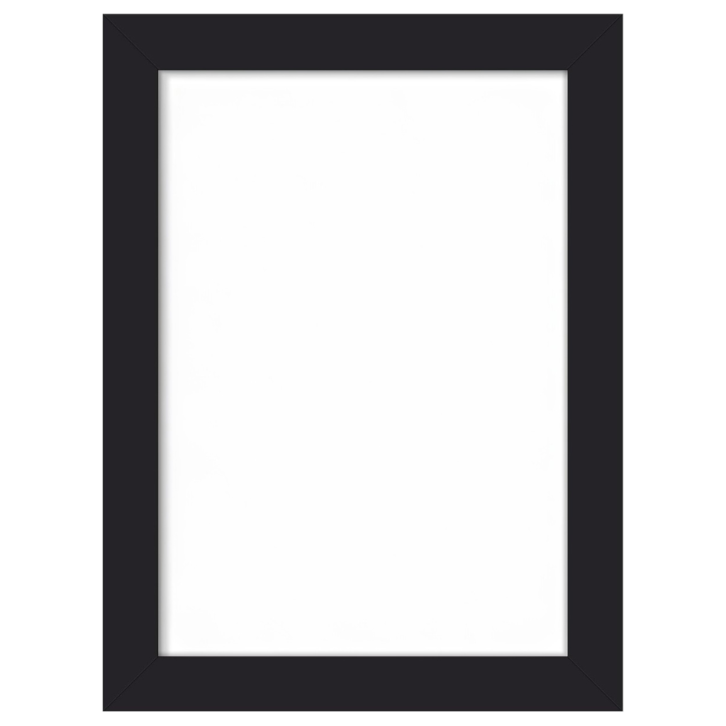 5x7 Black Wood Picture Frame | Lightweight Acrylic Glass