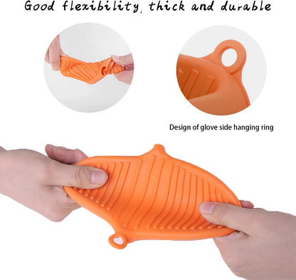 🔥🧤 Pairs Silicone Pinch Grips & Pot Holders | Mini Heat-Resistant Oven Mitts for Kitchen