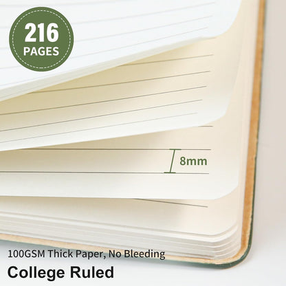 Luxurious A5 Journal | Ribbed velvet-touch | Bookmark, Back pocket | 6 beautiful colors! 💖