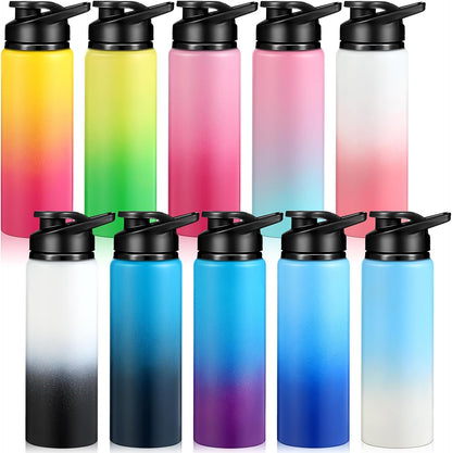 25oz Reusable Aluminum Water Bottle | Snap-Lid, Multi-Color Sports Travel