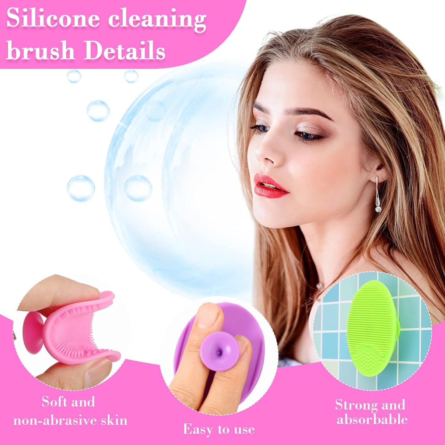 Soft Silicone Face Scrubber | Deep Cleansing & Blackhead Remover Brush