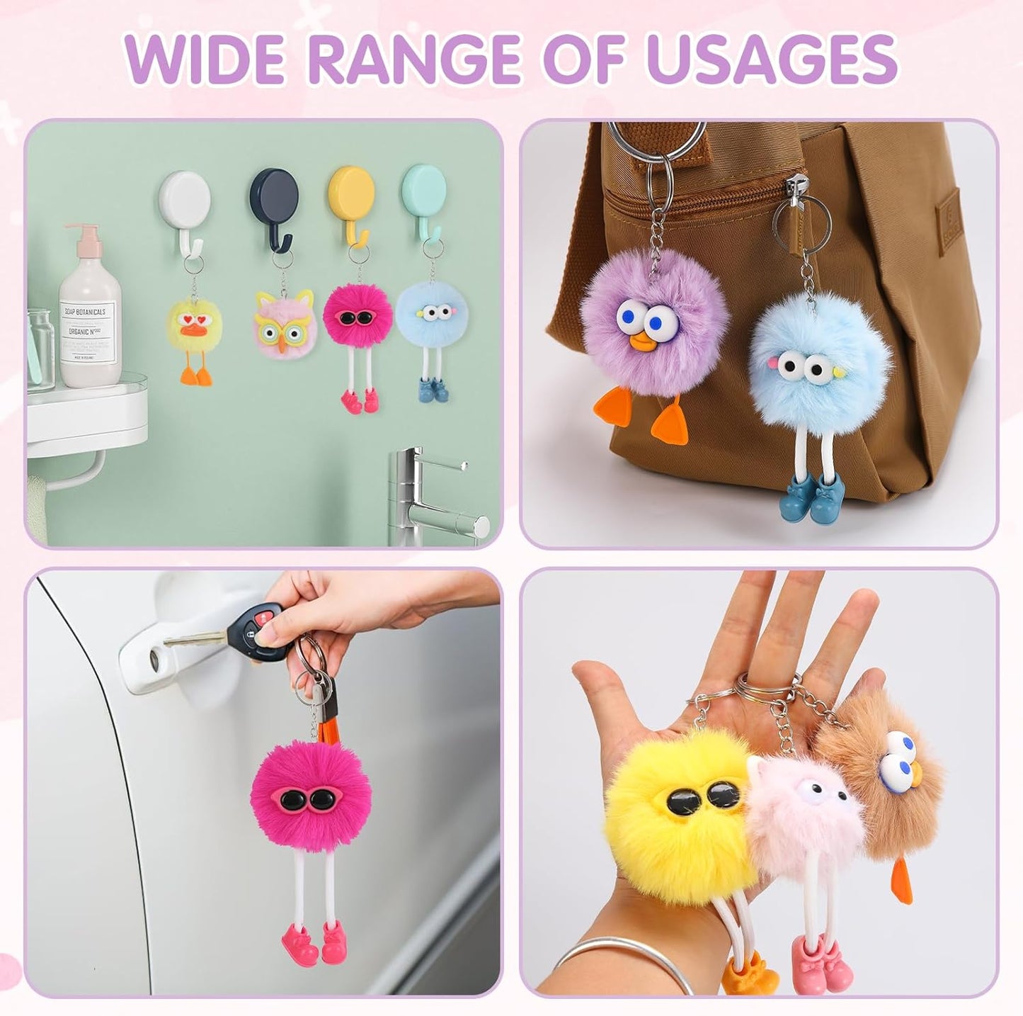 Happy Fuzzies Keychain