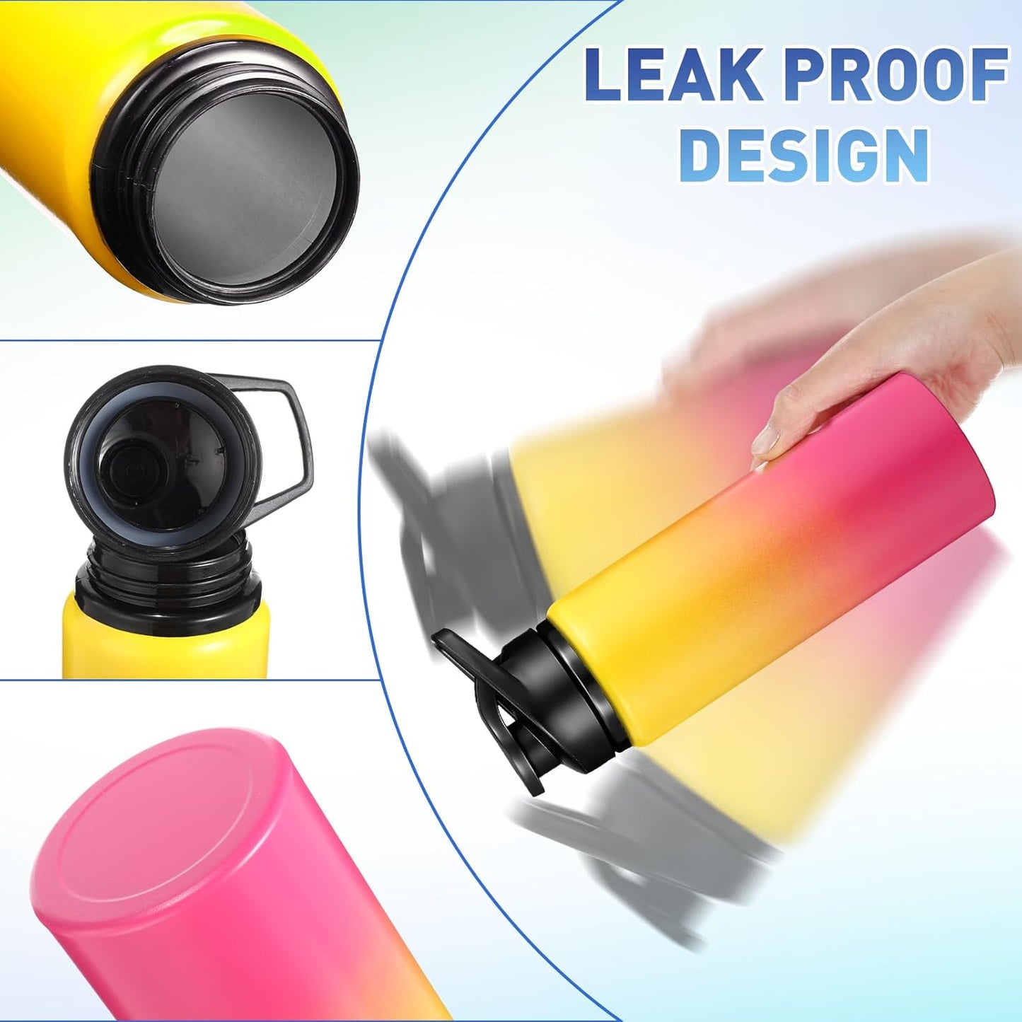 25oz Reusable Aluminum Water Bottle | Snap-Lid, Multi-Color Sports Travel