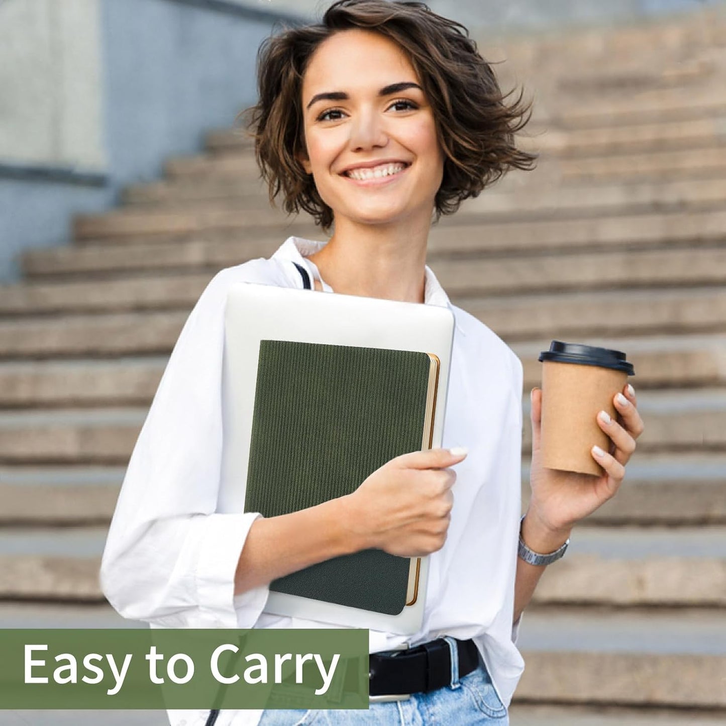 Luxurious A5 Journal | Ribbed velvet-touch | Bookmark, Back pocket | 6 beautiful colors! 💖