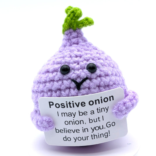 Tangy Purple Onion Positive Vibes Crochet Minis
