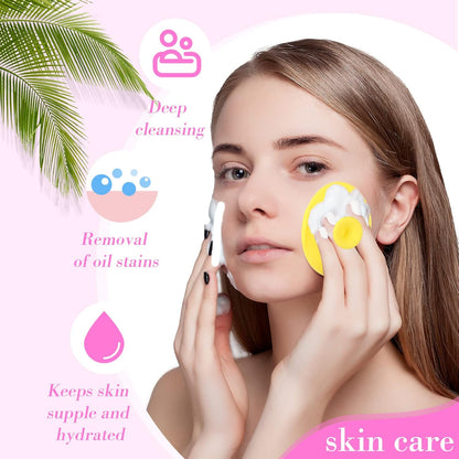 Soft Silicone Face Scrubber | Deep Cleansing & Blackhead Remover Brush
