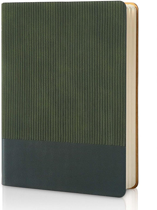 Luxurious A5 Journal | Ribbed velvet-touch | Bookmark, Back pocket | 6 beautiful colors! 💖