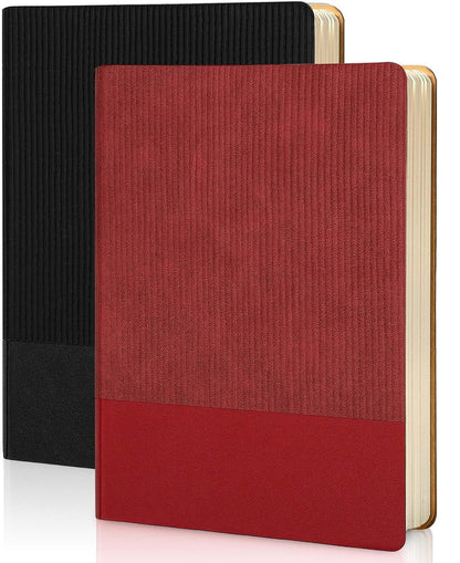 Luxurious A5 Journal | Ribbed velvet-touch | Bookmark, Back pocket | 6 beautiful colors! 💖