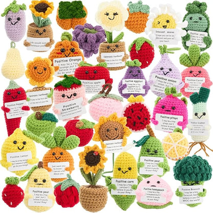Tangy Scallion Positive Vibes Crochet Minis