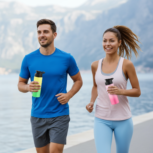 25oz Reusable Aluminum Water Bottle | Snap-Lid, Multi-Color Sports Travel