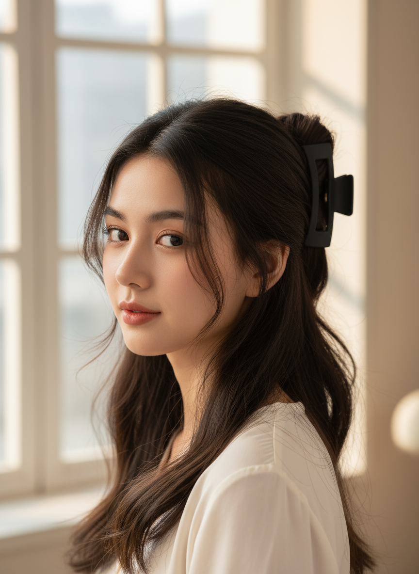 Matte Finish Claw Clips (3.35") | Non-Slip Medium Hair Clips - 14 Colors