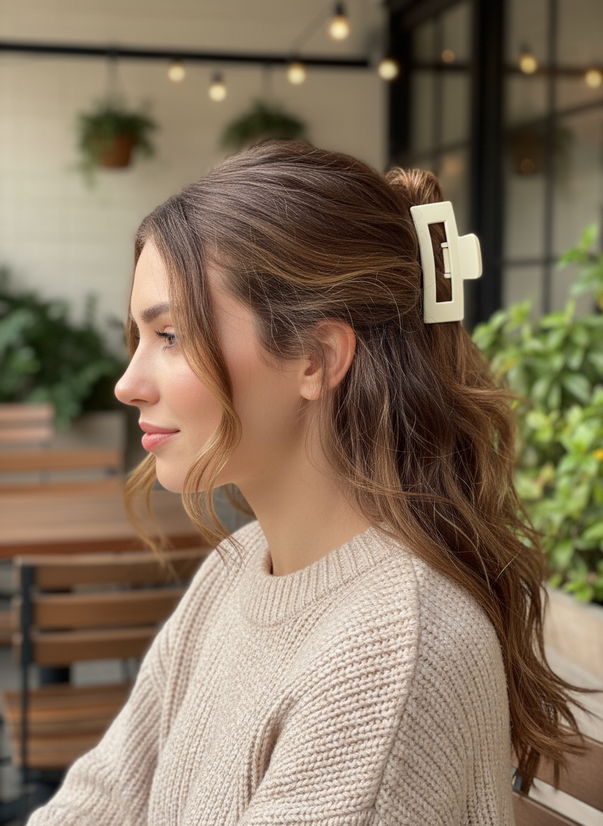 Matte Finish Claw Clips (3.35") | Non-Slip Medium Hair Clips - 14 Colors