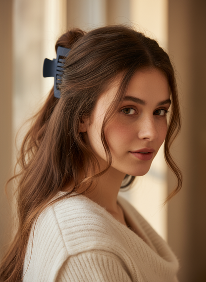 Matte Finish Claw Clips (3.35") | Non-Slip Medium Hair Clips - 14 Colors