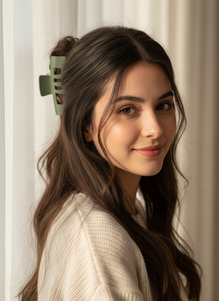 Matte Finish Claw Clips (3.35") | Non-Slip Medium Hair Clips - 14 Colors