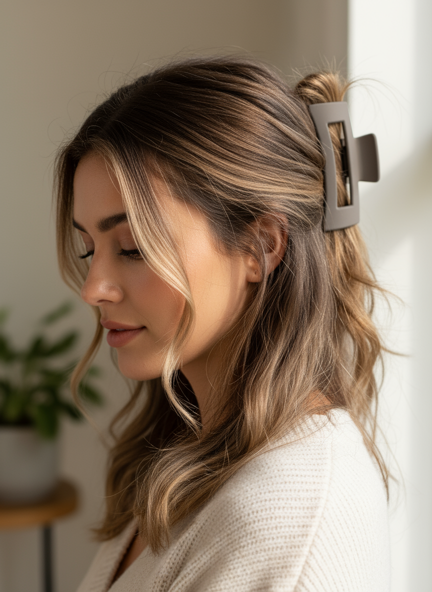 Matte Finish Claw Clips (3.35") | Non-Slip Medium Hair Clips - 14 Colors