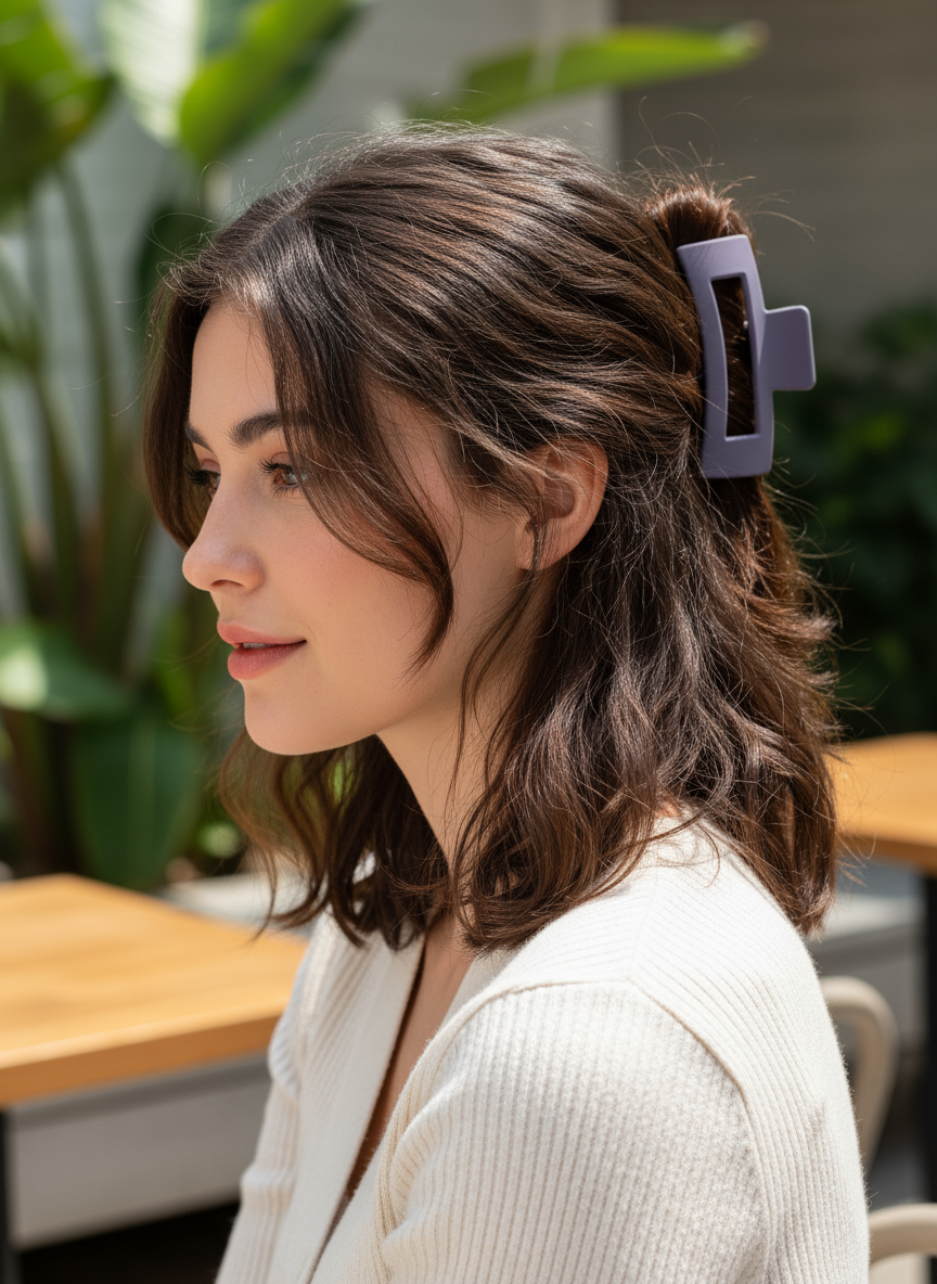 Matte Finish Claw Clips (3.35") | Non-Slip Medium Hair Clips - 14 Colors