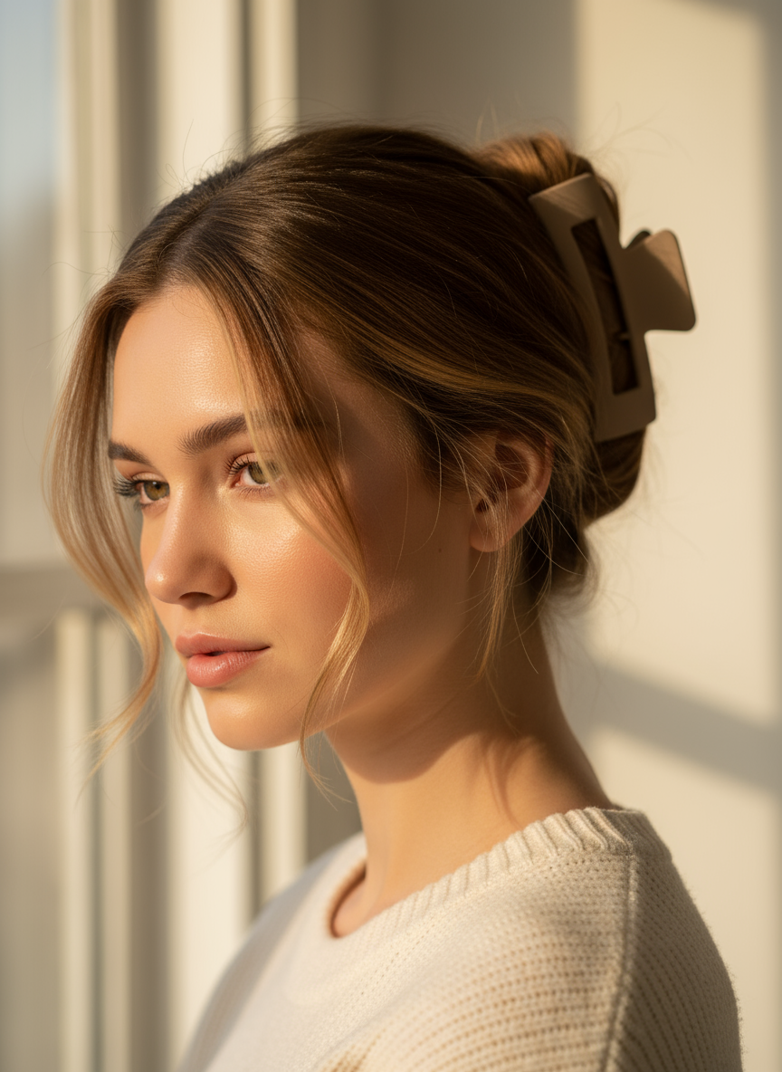 Matte Finish Claw Clips (3.35") | Non-Slip Medium Hair Clips - 14 Colors