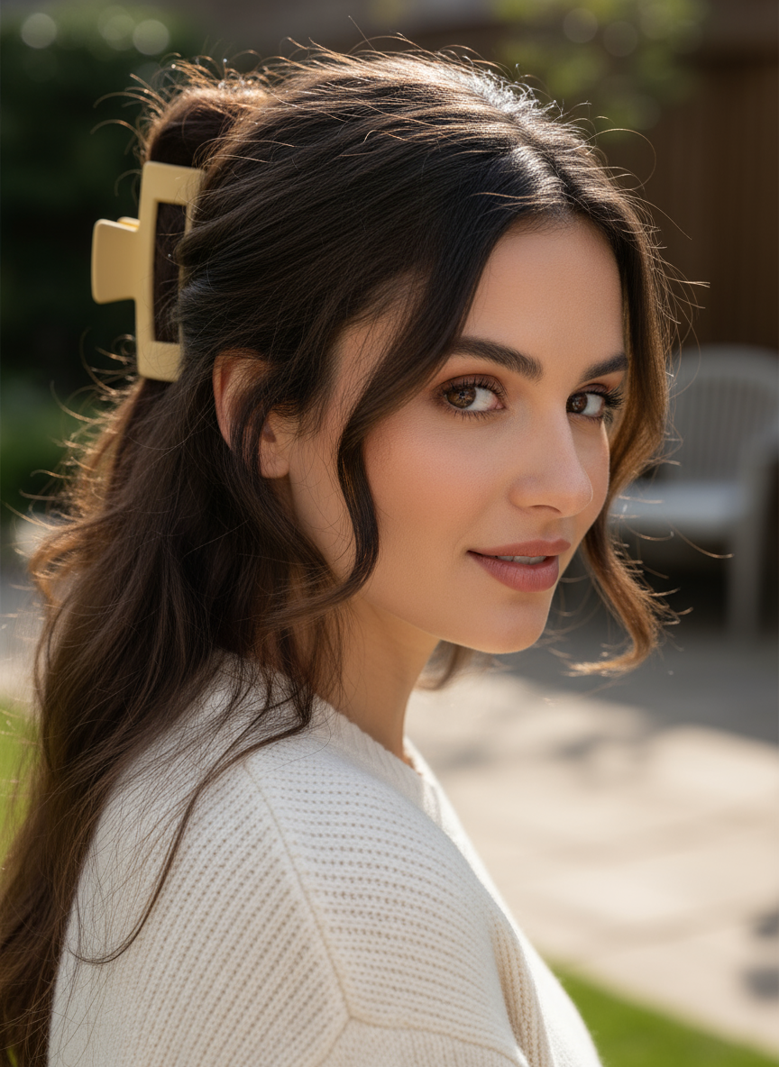 Matte Finish Claw Clips (3.35") | Non-Slip Medium Hair Clips - 14 Colors