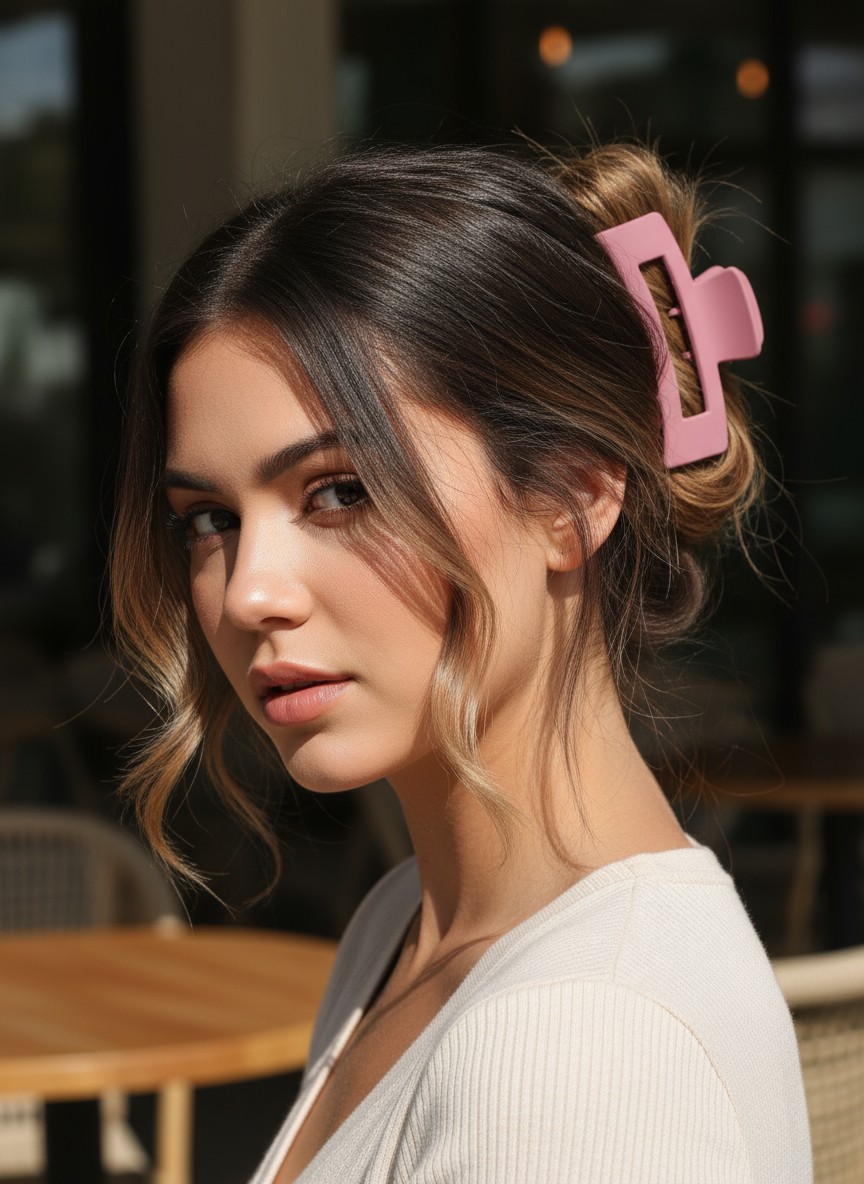 Matte Finish Claw Clips (3.35") | Non-Slip Medium Hair Clips - 14 Colors