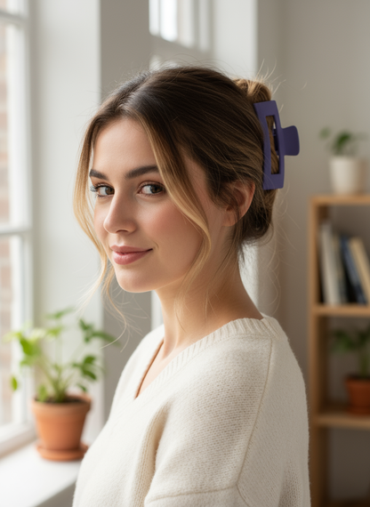 Matte Finish Claw Clips (3.35") | Non-Slip Medium Hair Clips - 14 Colors