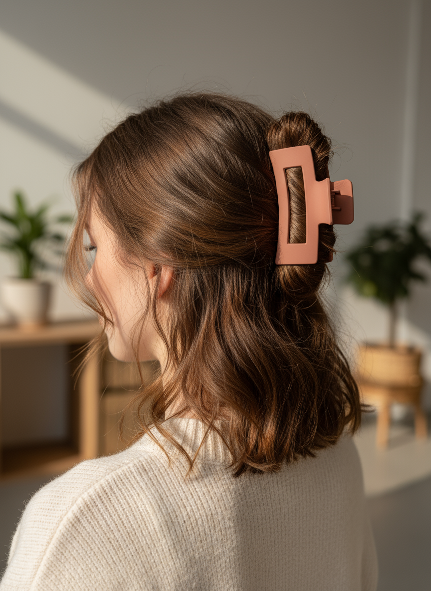 Matte Finish Claw Clips (3.35") | Non-Slip Medium Hair Clips - 14 Colors