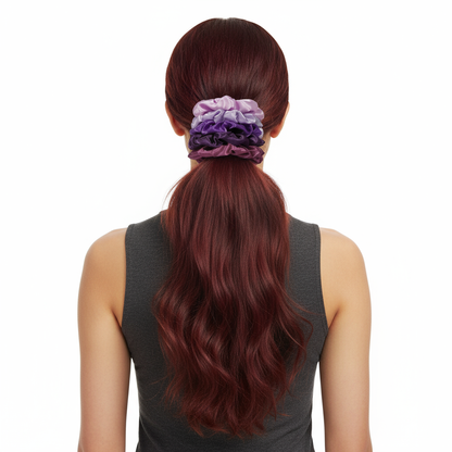 5-Pack Satin Silk Scrunchies for Thick Hair | Damage-Free Hair Ties