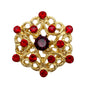 Ruby Filigree Pin