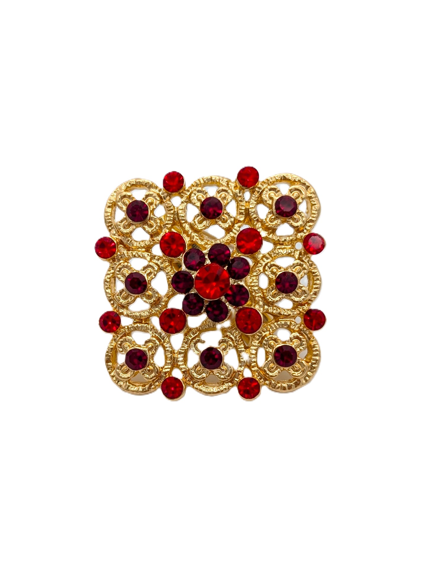 Ruby Diamond Brooch