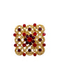 Ruby Diamond Brooch