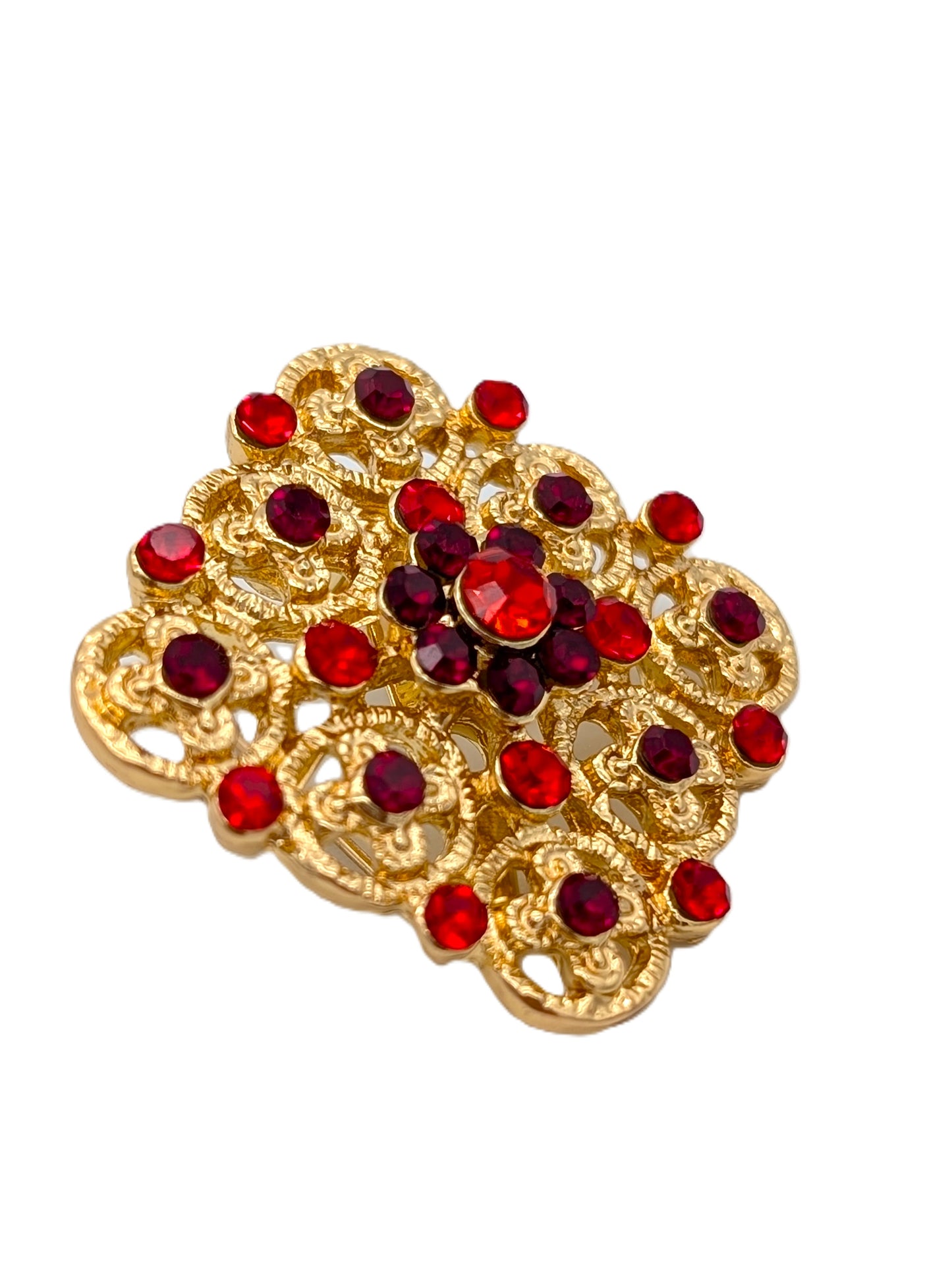 Ruby Diamond Brooch