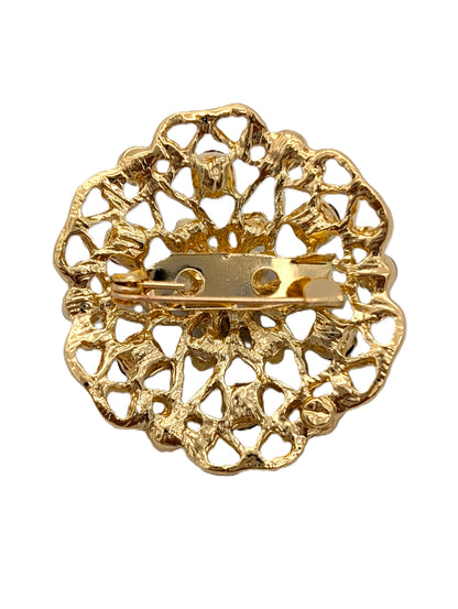 Garnet & Topaz Brooch