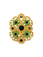 Emerald Knot Brooch