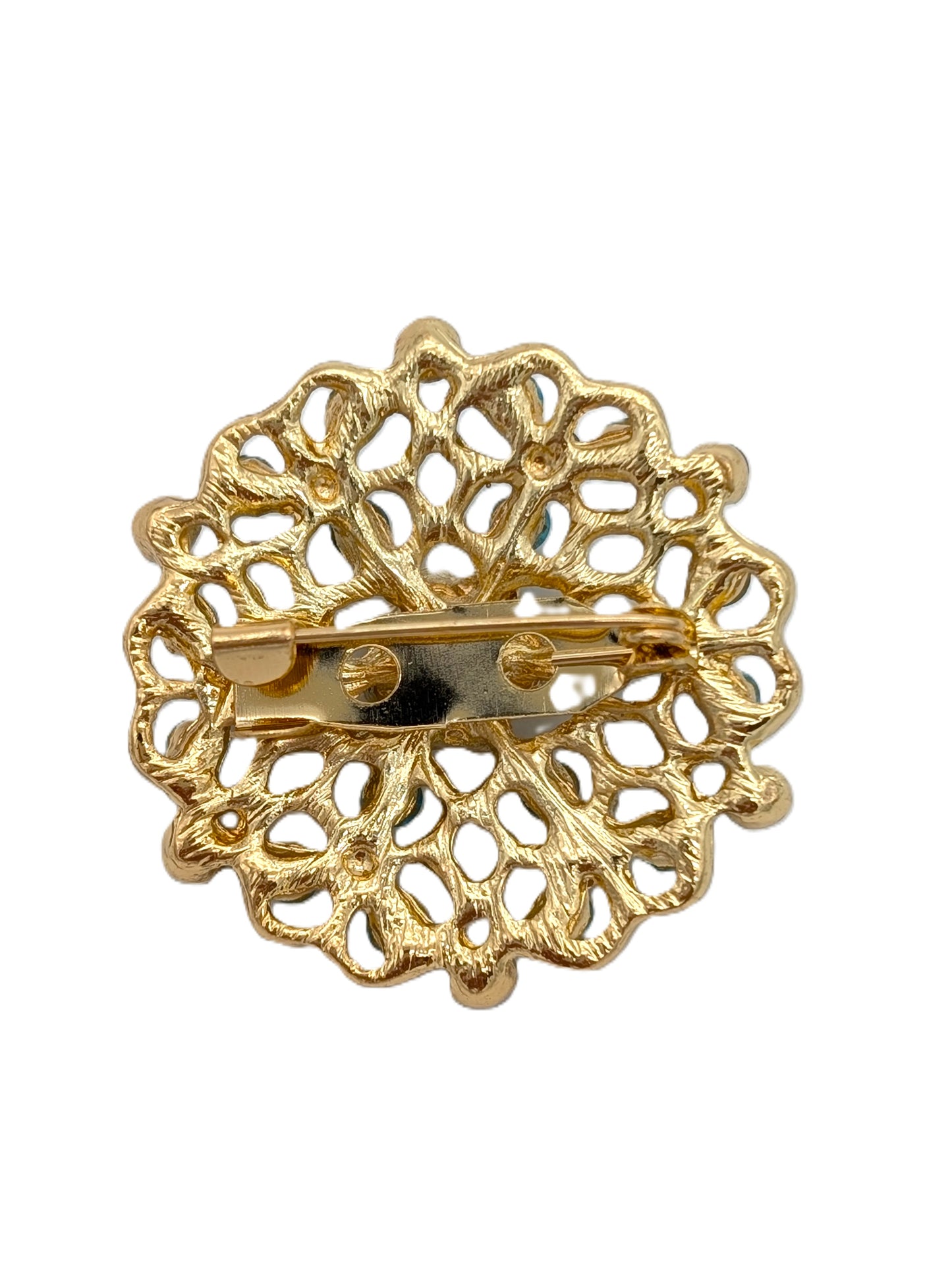 Azure Medallion Brooch