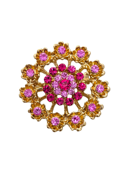 Fuchsia Flower Brooch