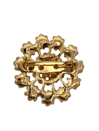 Fuchsia Flower Brooch