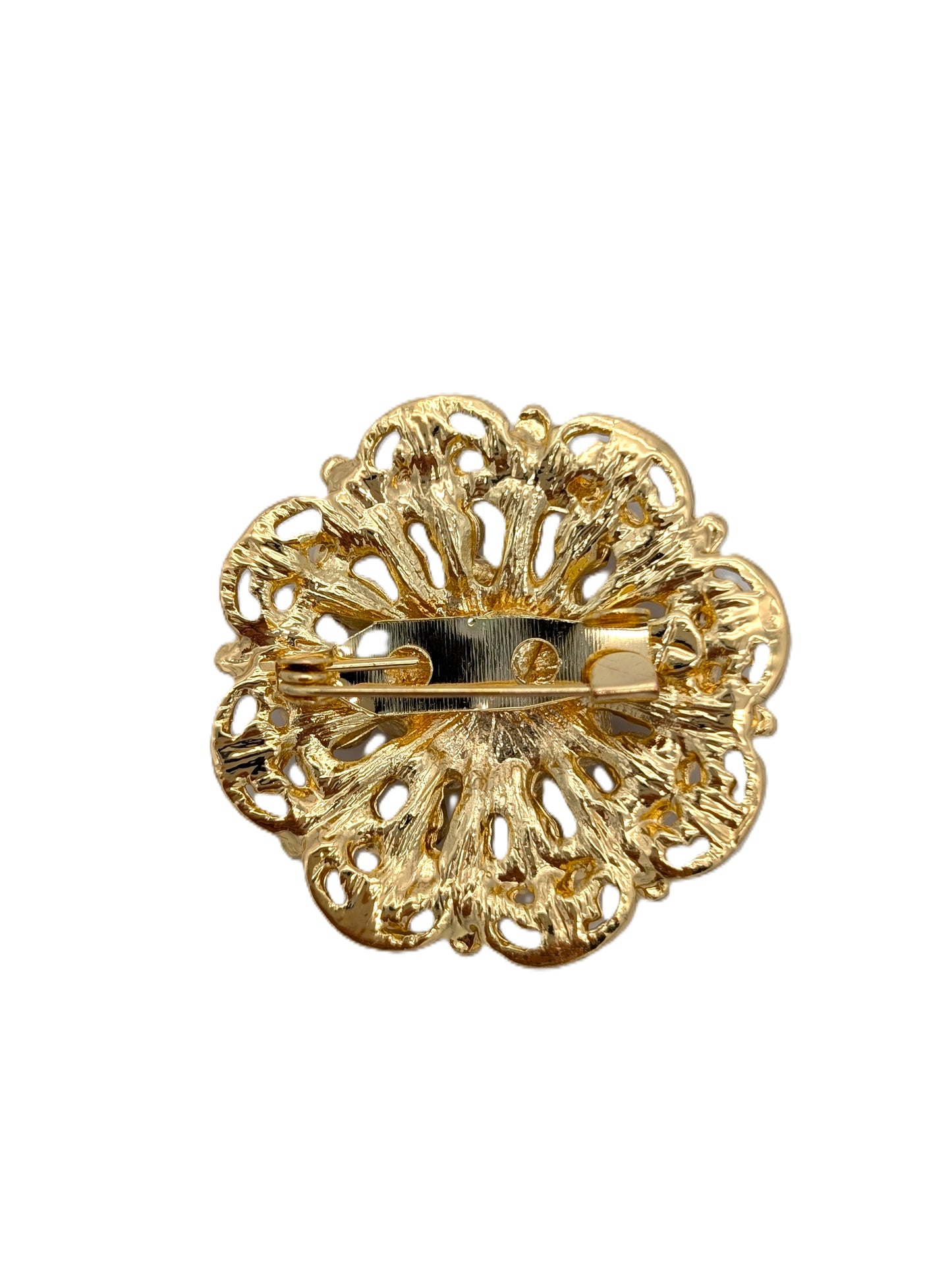 Amethyst Floral Brooch