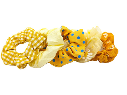 5-Pack Color Assortment Hair Elastics | Strong Non-Slip Ponytail Holders