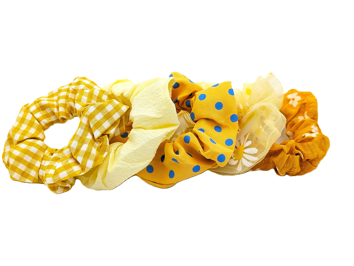 5-Pack Color Assortment Hair Elastics | Strong Non-Slip Ponytail Holders