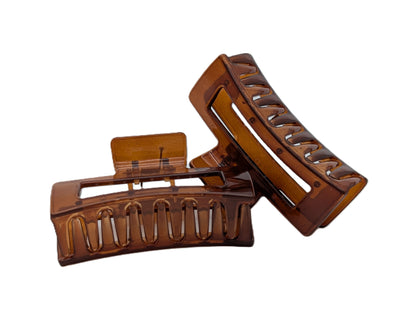 Glossy Clear Acrylic Claw Clip | Non-Slip Hair Clips 9 Colors