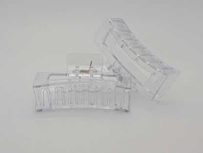 Glossy Clear Acrylic Claw Clip | Non-Slip Hair Clips 9 Colors