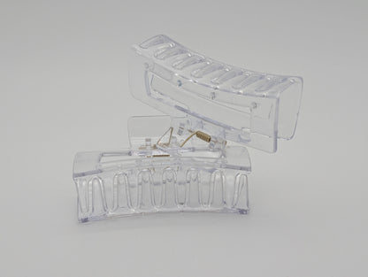 Glossy Clear Acrylic Claw Clip | Non-Slip Hair Clips 9 Colors